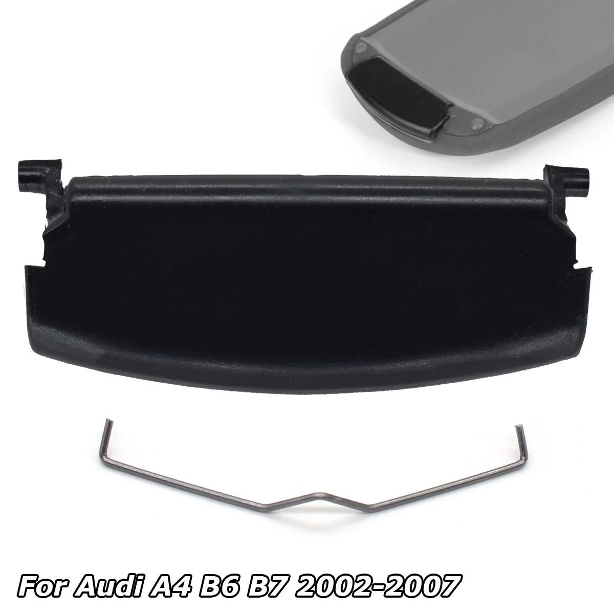 Tapa pestillo reposabrazos consola central Audi A4 B6/B7 negra