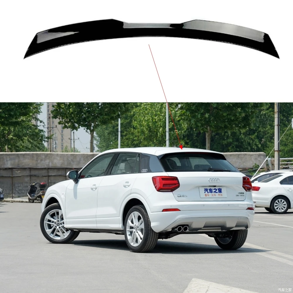 Alerón trasero carbono ABS para Audi Q2 Q3 Hatchback