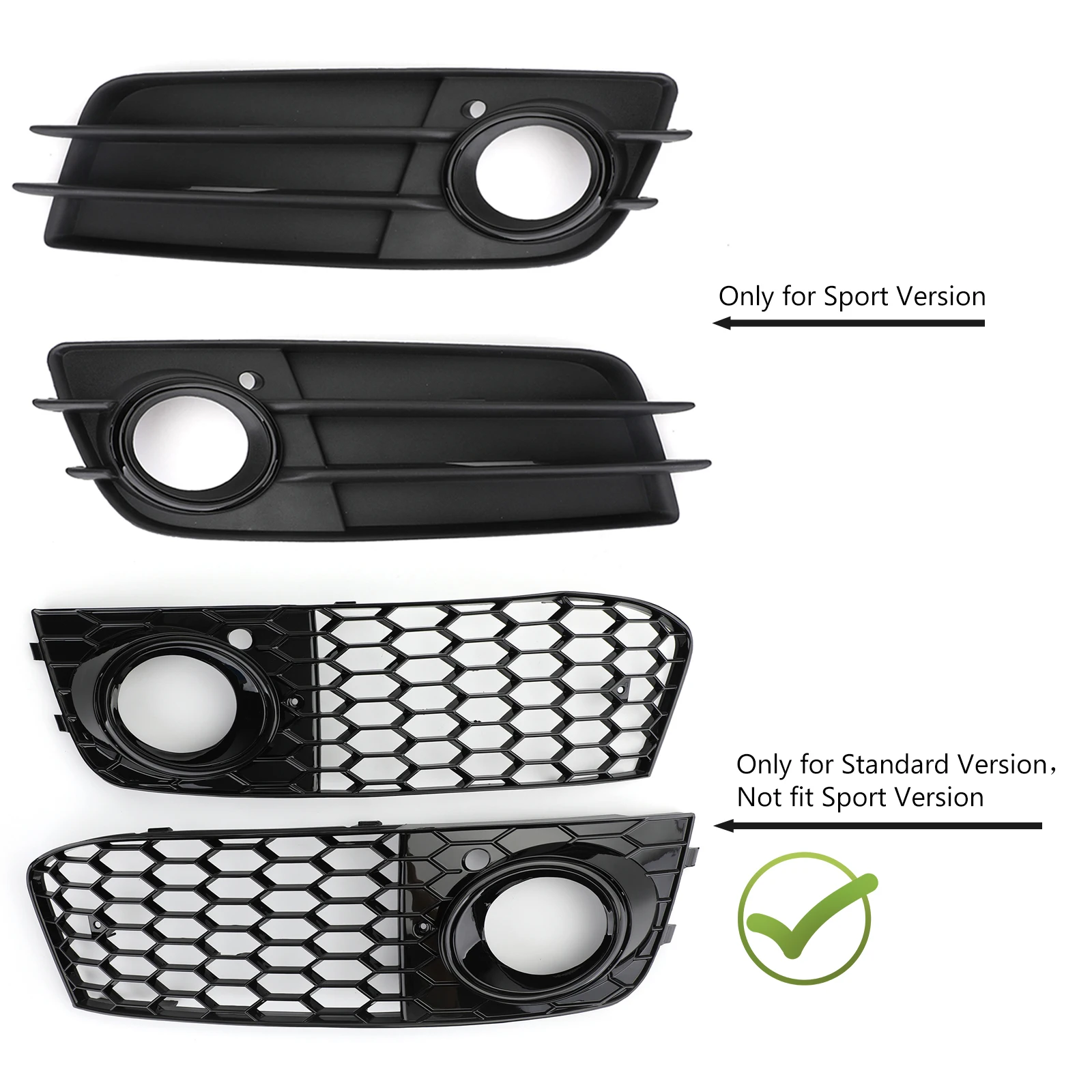 Rejilla antiniebla de panal para Audi A4 B8 y RS4 (2009-2012) - imagen 3