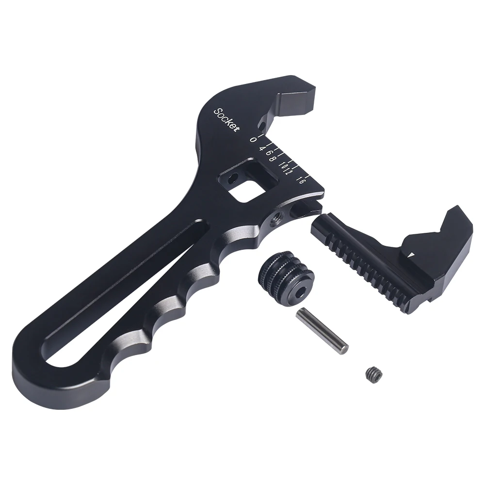 Llave aluminio ajustable extremo manguera aceite AN 3 4 6 8 10 12 - imagen 5