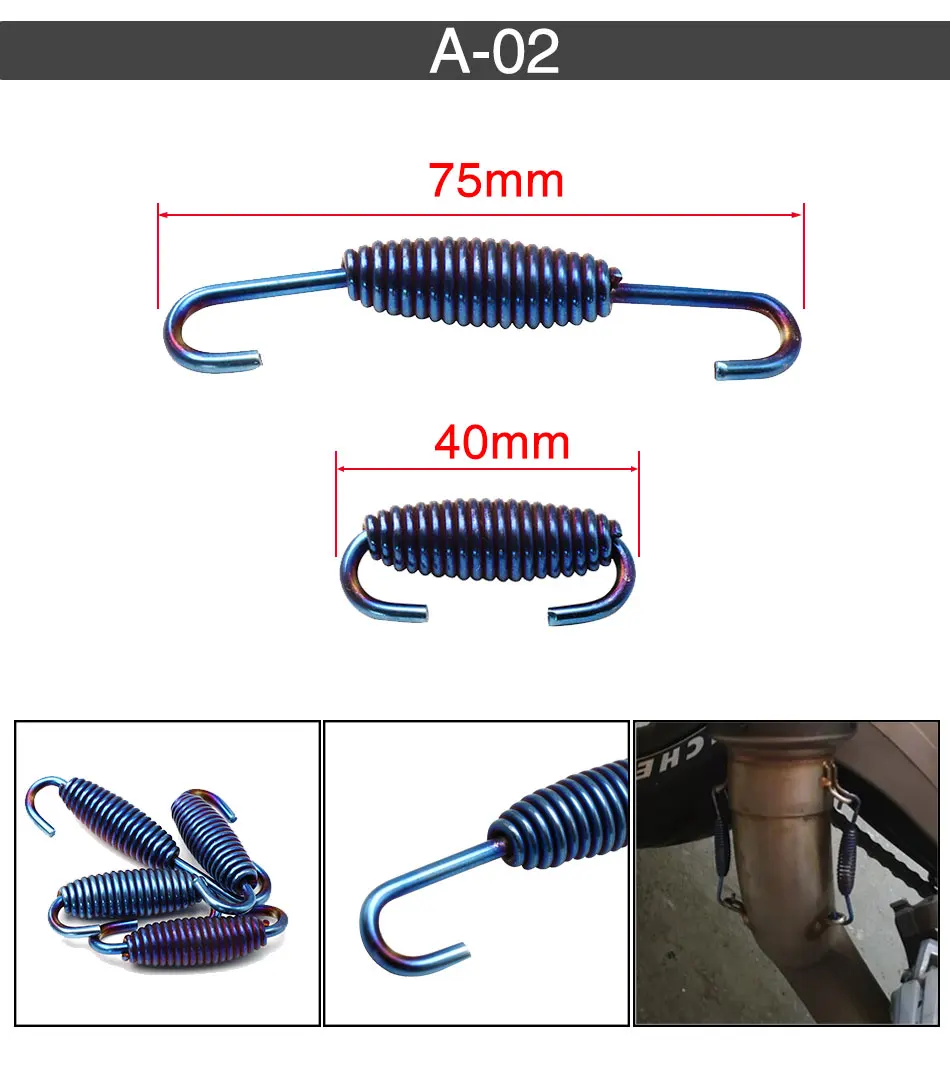 Accesorios de conexión para el sistema de escape de una motocicleta