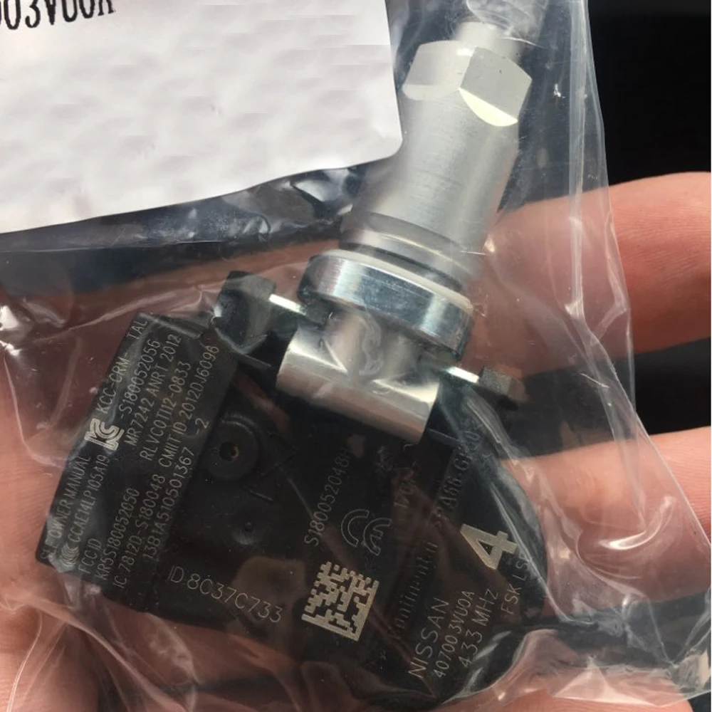 Detalle de la superficie del sensor TPMS y su construcción