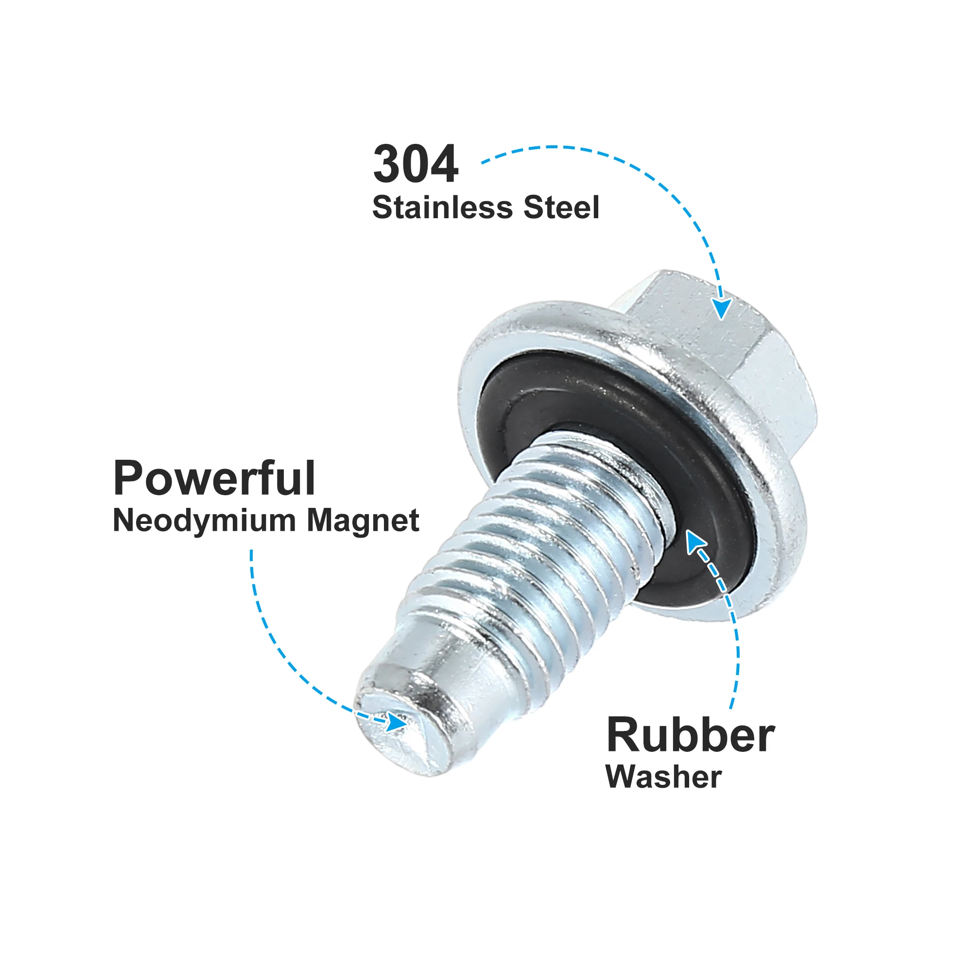 Tornillo drenaje aceite M12x1,75 con junta Autohaux – Buick - imagen 2