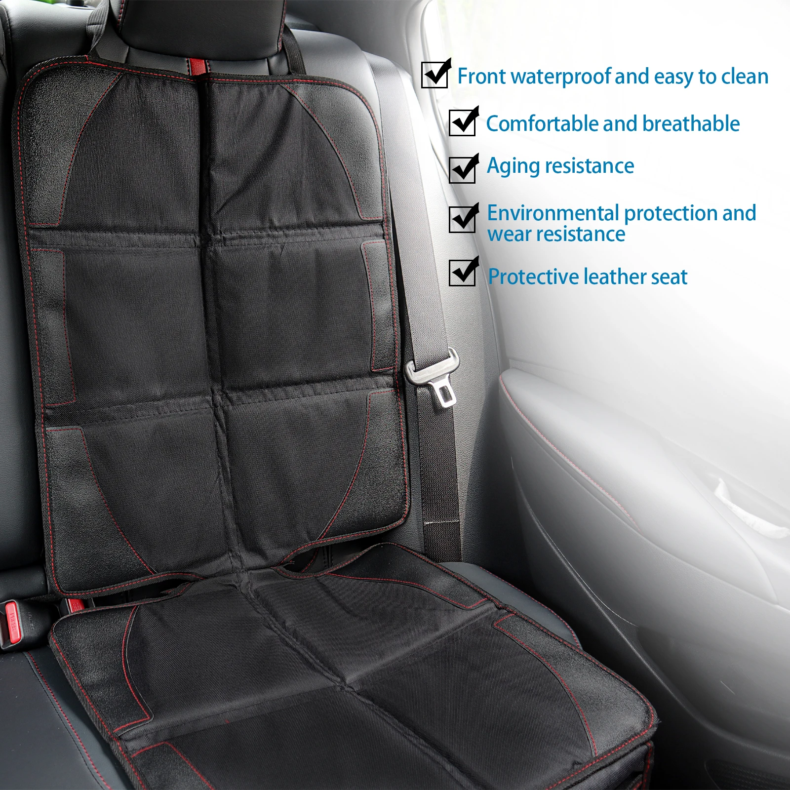 Funda protectora de asiento infantil para coche, polipiel Oxford - imagen 4