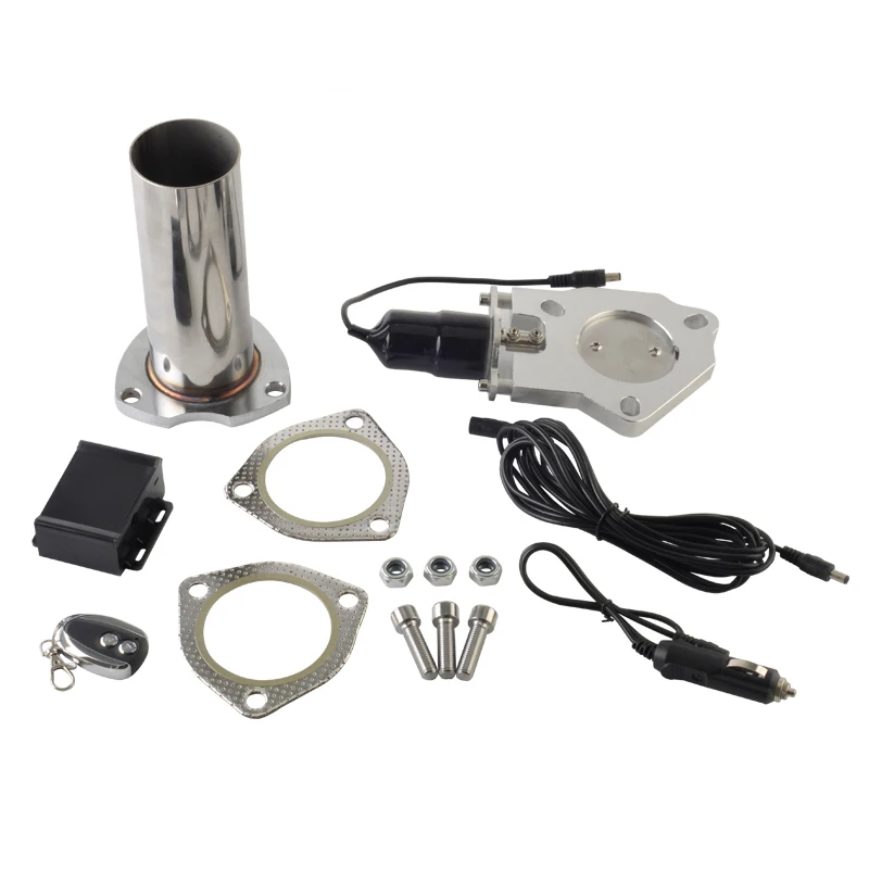 Válvula corte escape eléctrica 2,5/3 pulgadas con mando