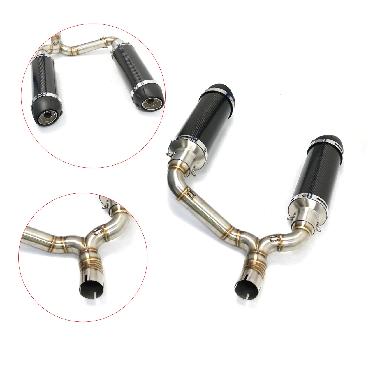 Tubo escape intermedio Suzuki GSR 400 BK400 silenciador - imagen 2