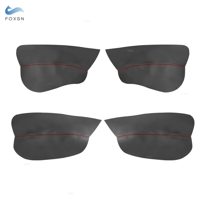 4 Uds cubierta de reposabrazos de cuero suave para Citroen Xsara Picasso 2004-2007 Panel de reposabrazos de puerta Interior de coche cubierta de piel embellecedora con herramientas - imagen 2