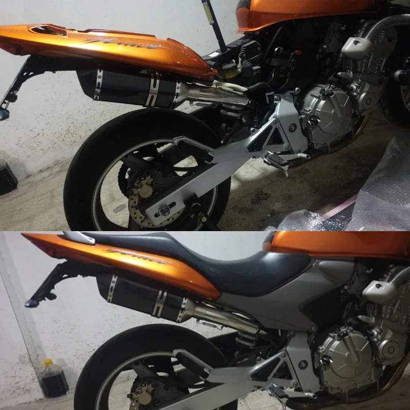 Escape tipo slip-on Honda CB600F Hornet 600 tubo enlace medio - imagen 4