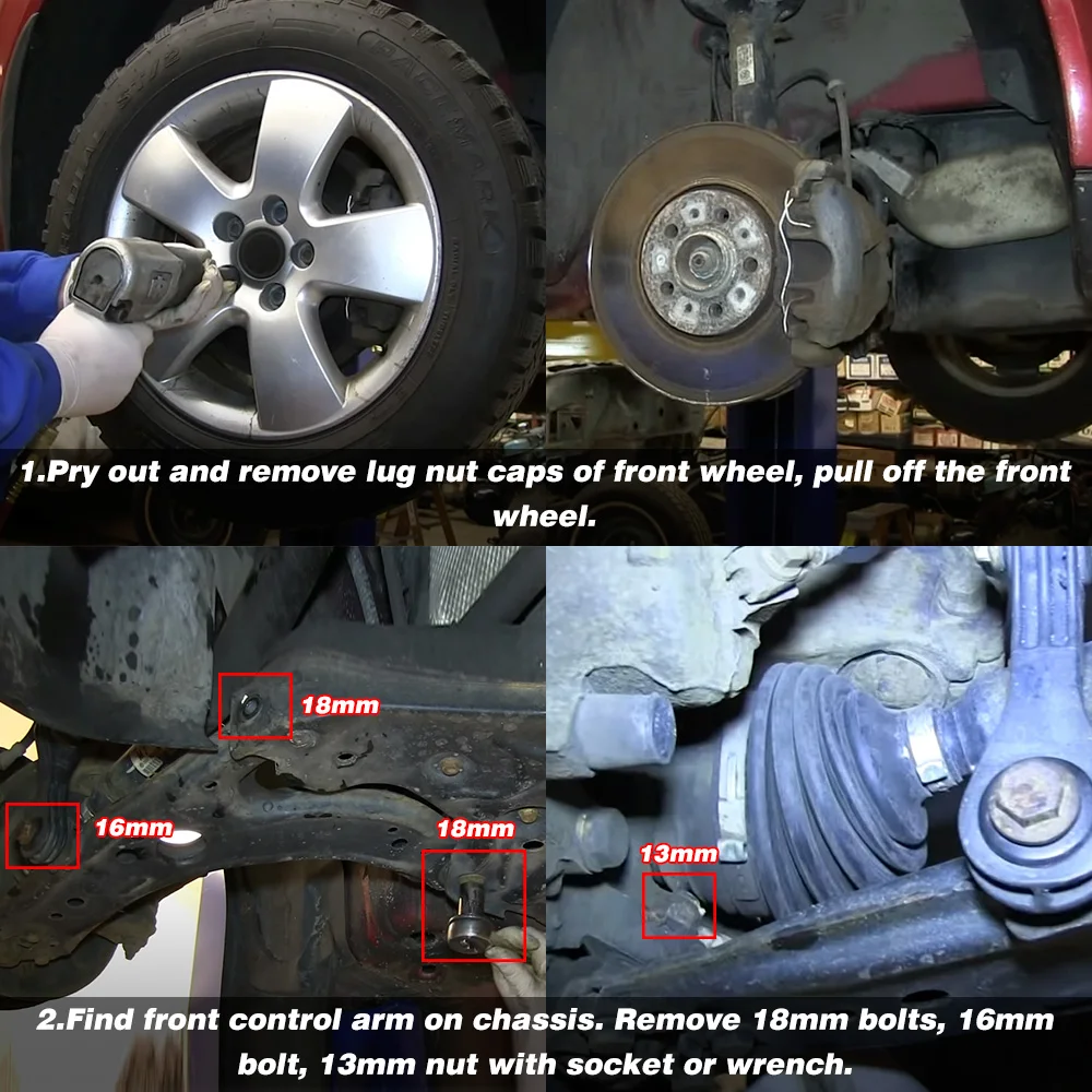 Kit buje brazo de control delantero PQY – VW Beetle Golf Jetta - imagen 5