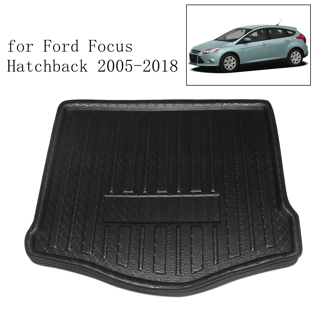 UXCELL Bandeja de maletero Ford Fiesta y Focus Hatchback 2005-2018