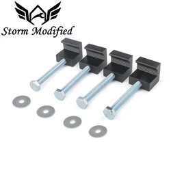 Gancho en J de aluminio cruzado para caja de herramientas – pack 4 piezas camioneta