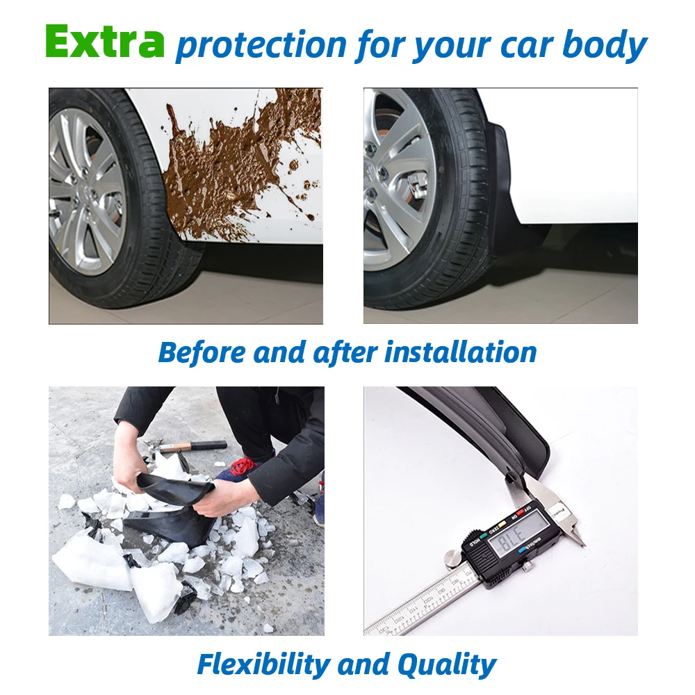 Guardabarros protectores contra salpicaduras con ajuste para Mazda 3 Sedan