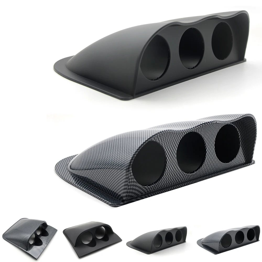 Soporte doble universal para relojes de 52 mm – carbono negro