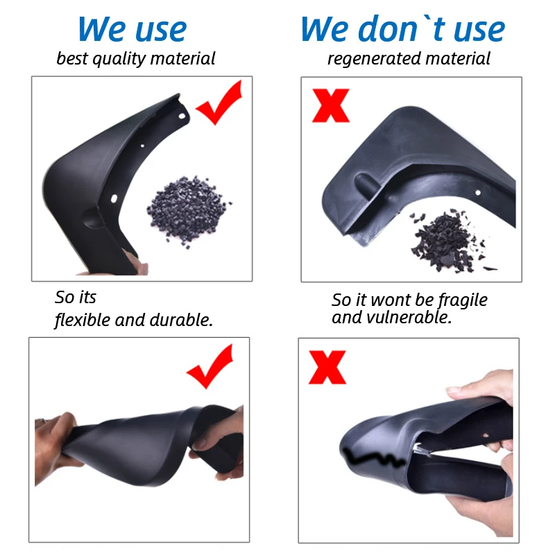 Juego de guardabarros, guardabarros contra salpicaduras para Renault Megane I II III IV Grand Coupe GT RS Trophy Dynamique 2017 2018 2019 - imagen 4