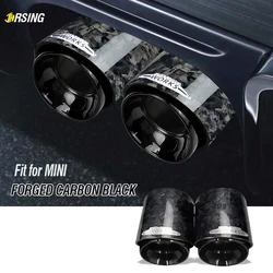 Tubo escape fibra carbono cromado negro forjado Mini Cooper F55 F56 F57