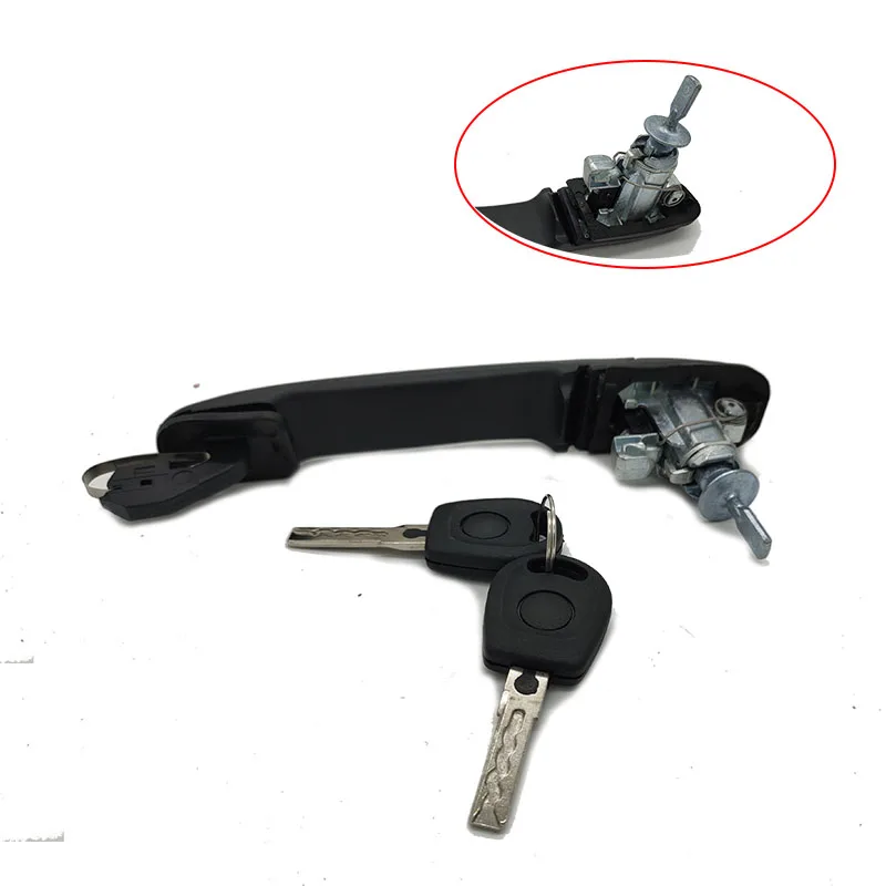 Manija exterior de puerta con cilindro de cerradura para Ford Galaxy, VW Sharan y SEAT Alhambra