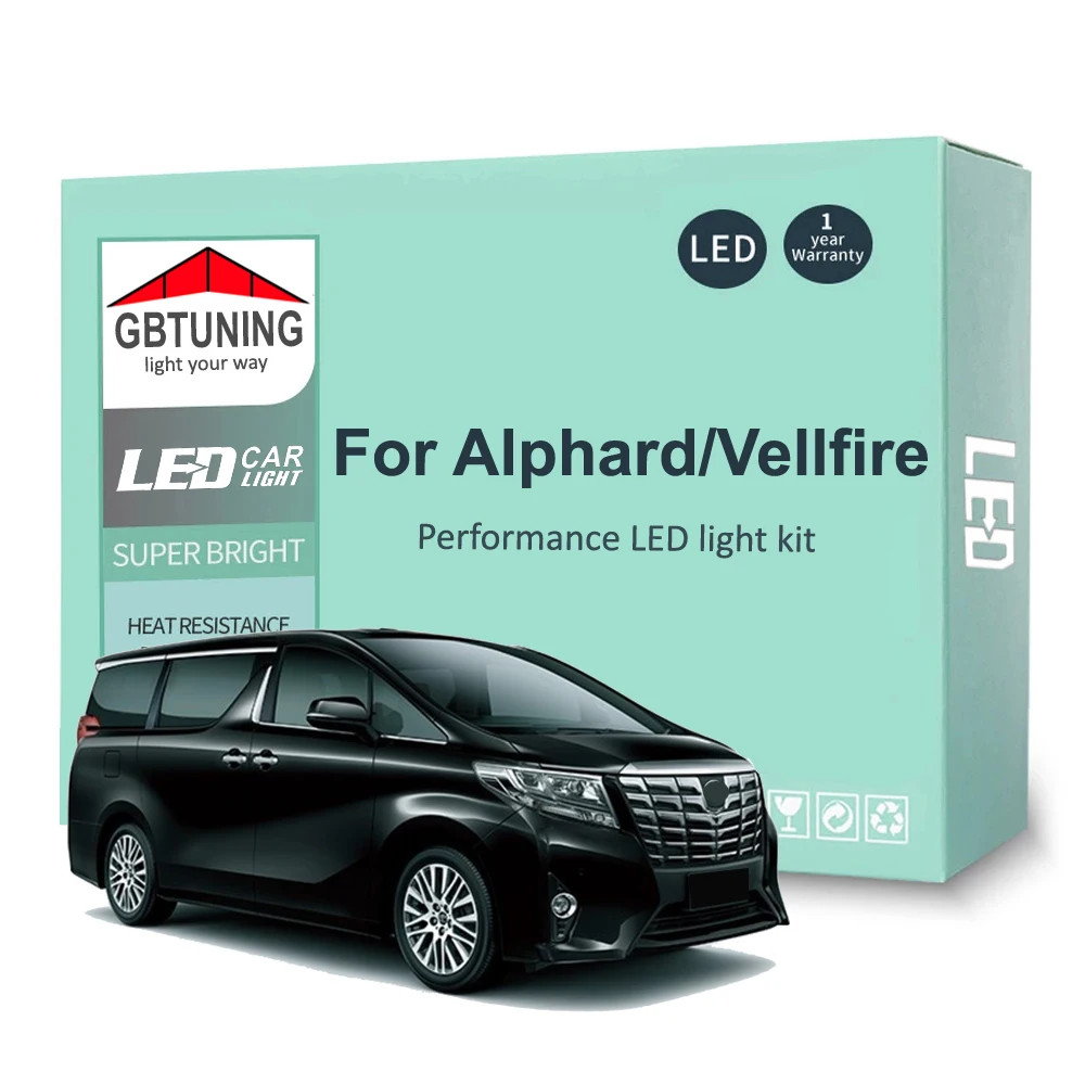 Kit LED Interior Canbus Sin Errores – Toyota Alphard Vellfire Serie 10/20