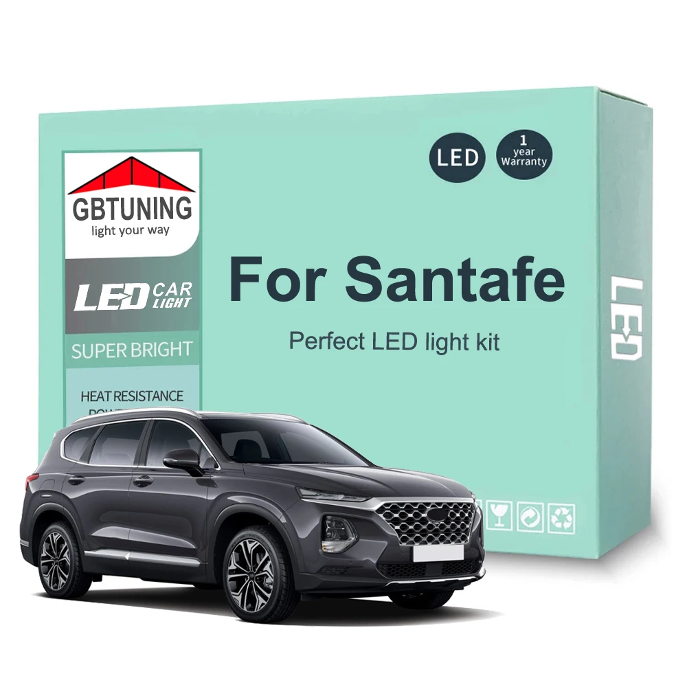 Kit bombillas LED interior Hyundai Santa Fe CANBUS 2001-2021