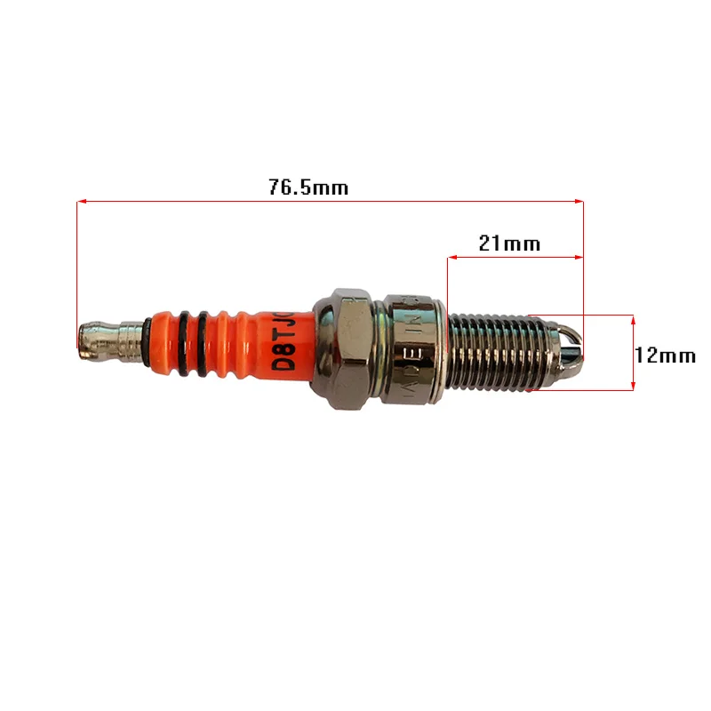Bujía de iridio D8TJC para motor GY6 en moto ATV - imagen 2