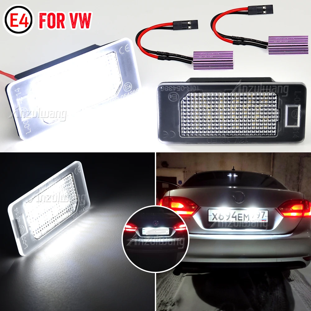 Lámparas LED de matrícula VW Golf MK6, Passat B6/B7 y Audi A3 - imagen 2
