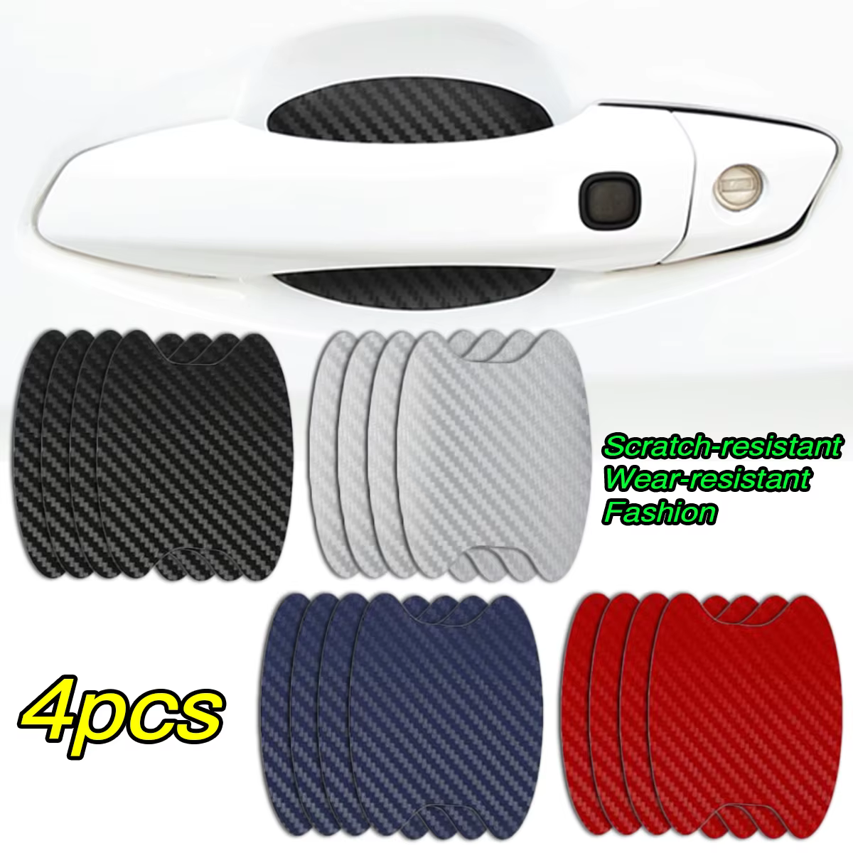 Protector fibra carbono manija puerta – Universal auto Opel, Kia, Ford