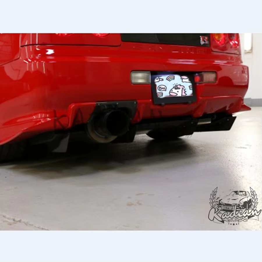 Aletas traseras HSM en fibra de vidrio para Nissan Skyline R34 GTR - imagen 5