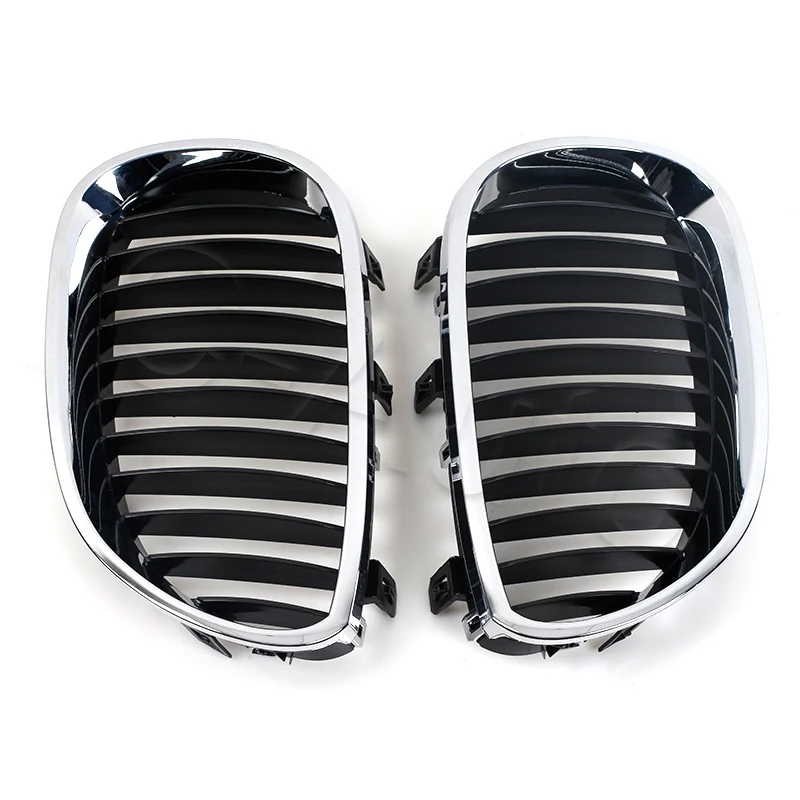 Parrilla delantera cromada para BMW E60 E61 520i 525d 530i 540i 550i - imagen 3