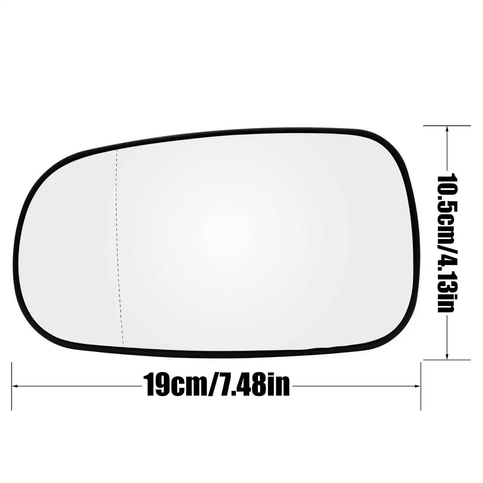 Para Saab 93 95 9-3 9-5 2003 - 2012 izquierda derecha conductor lado del pasajero espejo retrovisor de vidrio calefactable gran angular placa retrovisora - imagen 2