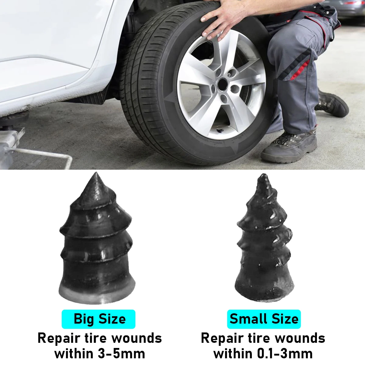 Kit antipinchazos tubeless para moto, coche y scooter - imagen 2