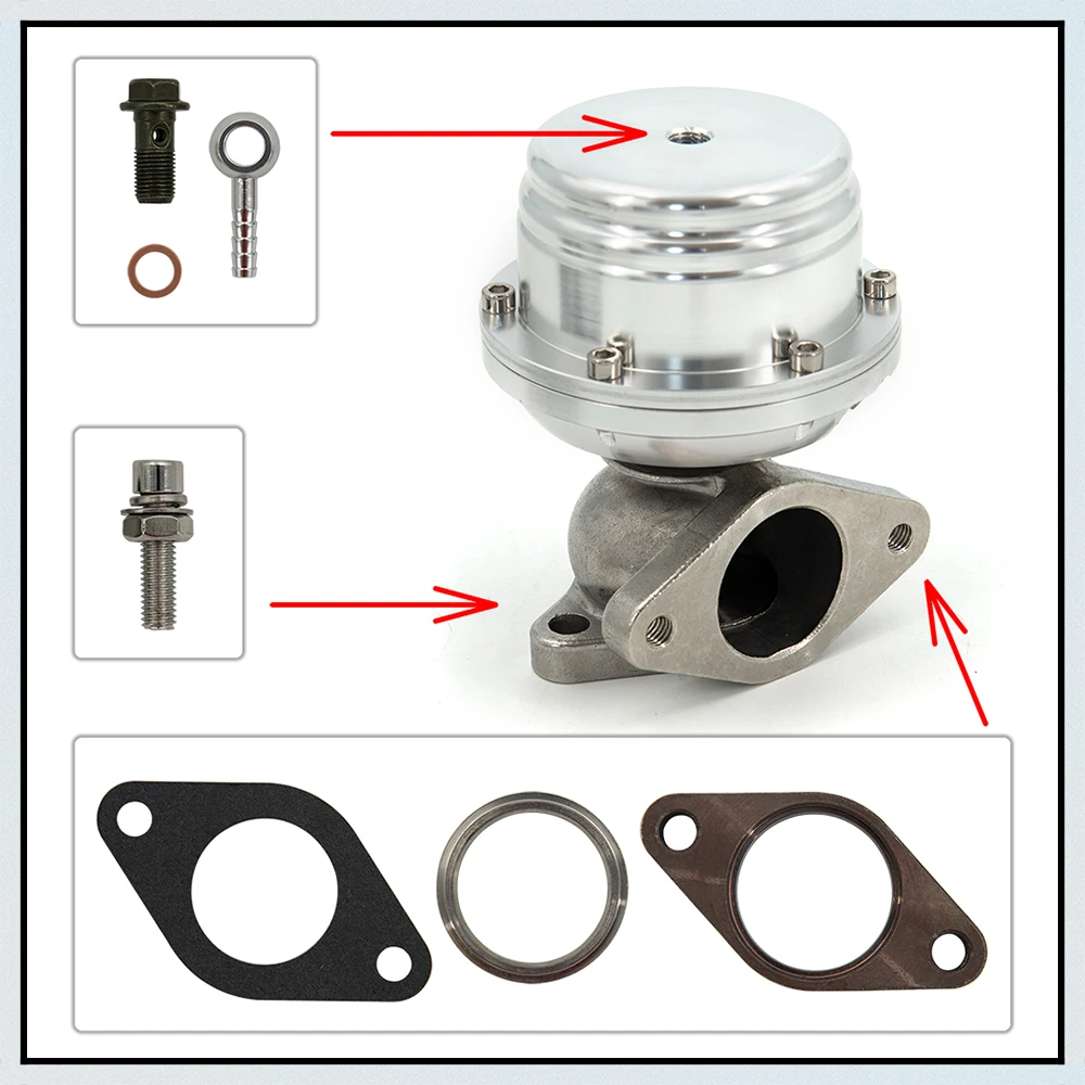 Wastegate externa universal de 38 mm con muelle de 14 PSI - imagen 5
