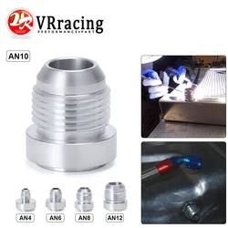 Adaptador AN aluminio soldadura recto para manguera de aceite