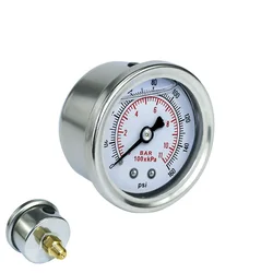 Medidor presión combustible NPT 1/8 líquido universal