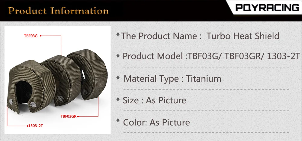 Manta térmica de titanio para turbocompresor