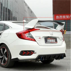 Honda Civic 2016-2017 alerón trasero ABS sin pintar