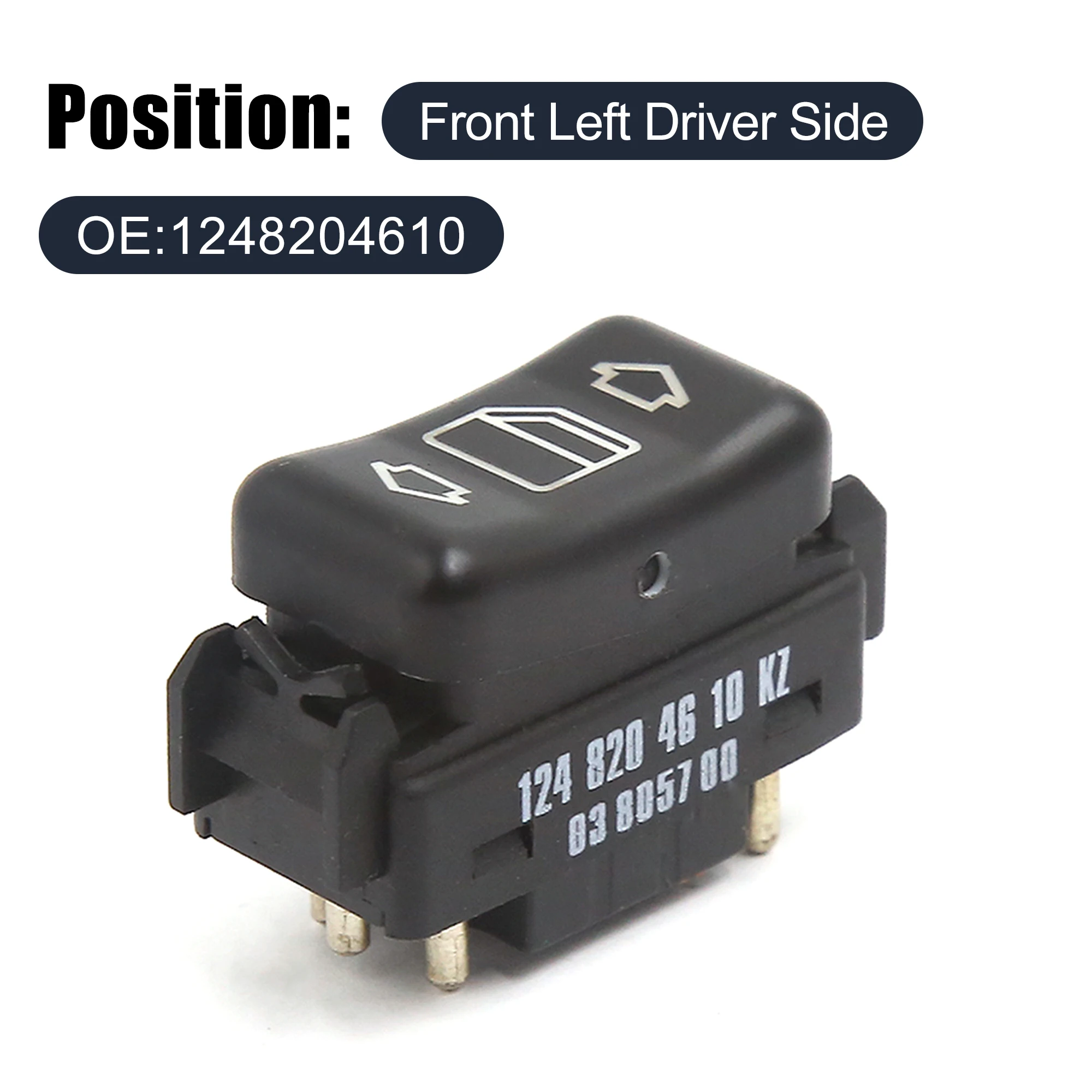 AUTOHAUX Interruptor elevalunas 1248204610 – Mercedes W124/W201 - imagen 3