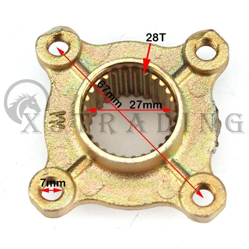 Eje trasero completo con soporte montaje para quad y kart 50cc-125cc - imagen 2