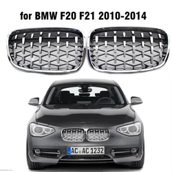 Parrilla de riñón negro cromado para BMW Serie 1 F20 F21 2011-2014