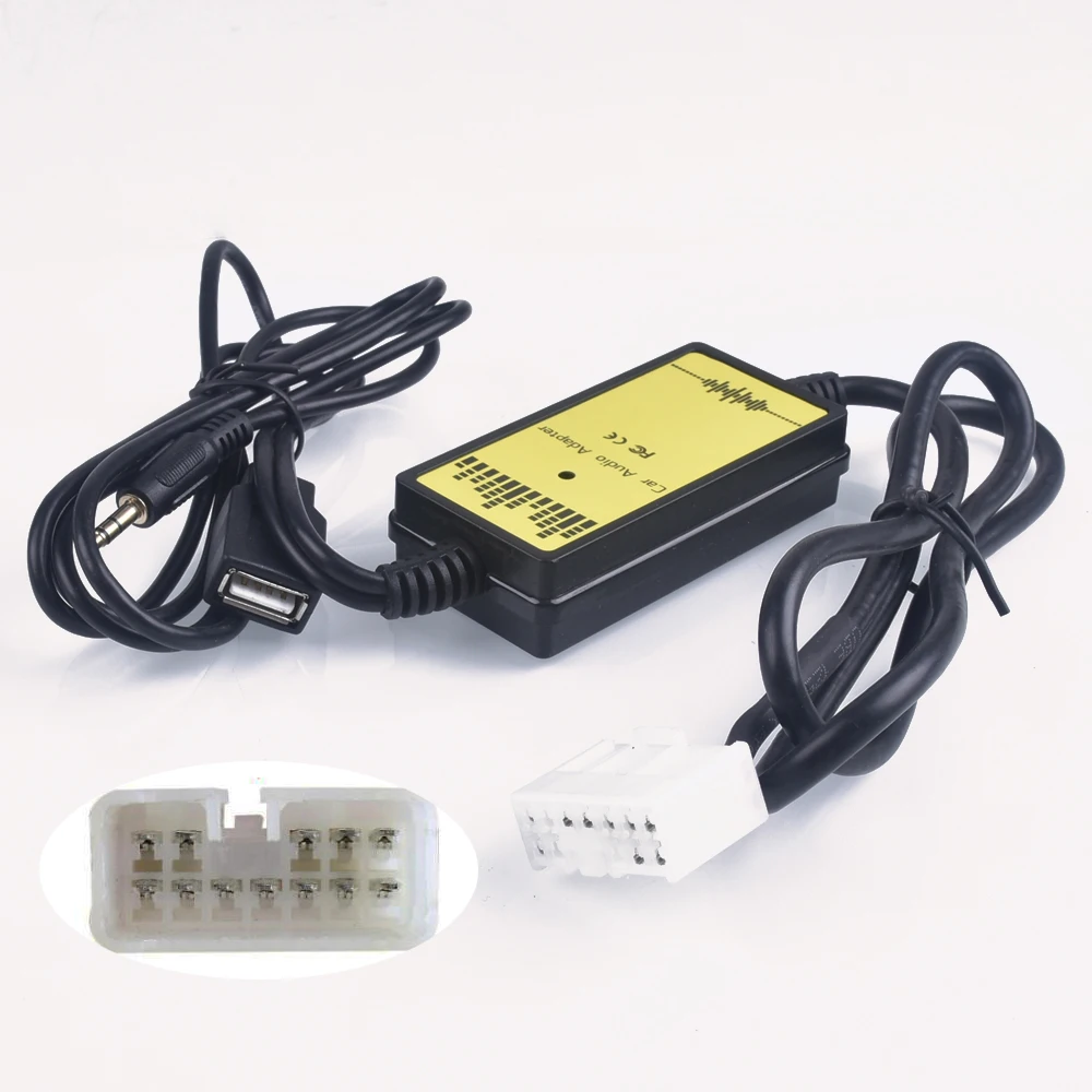 Adaptador CD interfaz audio Toyota Camry Corolla RAV4 Yaris Lexus IS GS