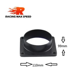 Adaptador ADMP-02 en aluminio para caudalímetro con placa de montaje