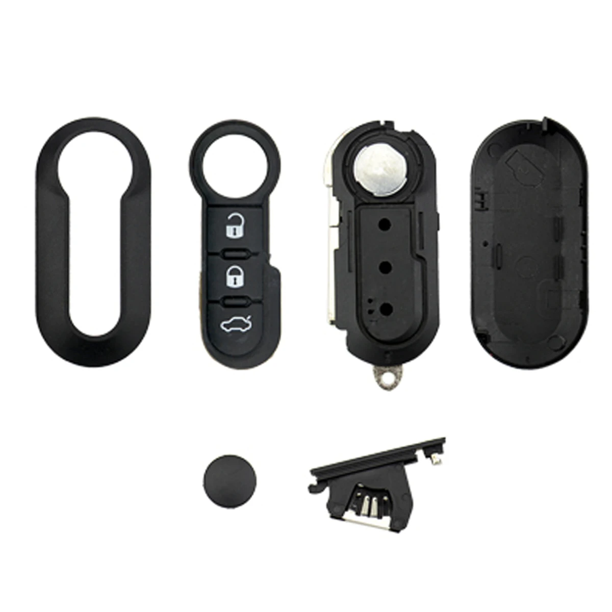 Carcasa de mando a distancia sin cortar Fiat 500L 500e, Panda, Punto - imagen 5