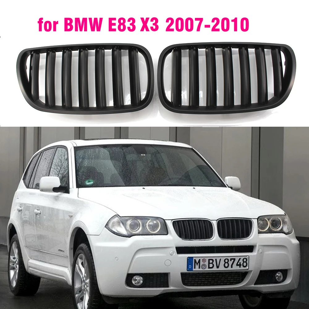 Rejilla delantera negra mate BMW E83 LCI X3 2007-2010