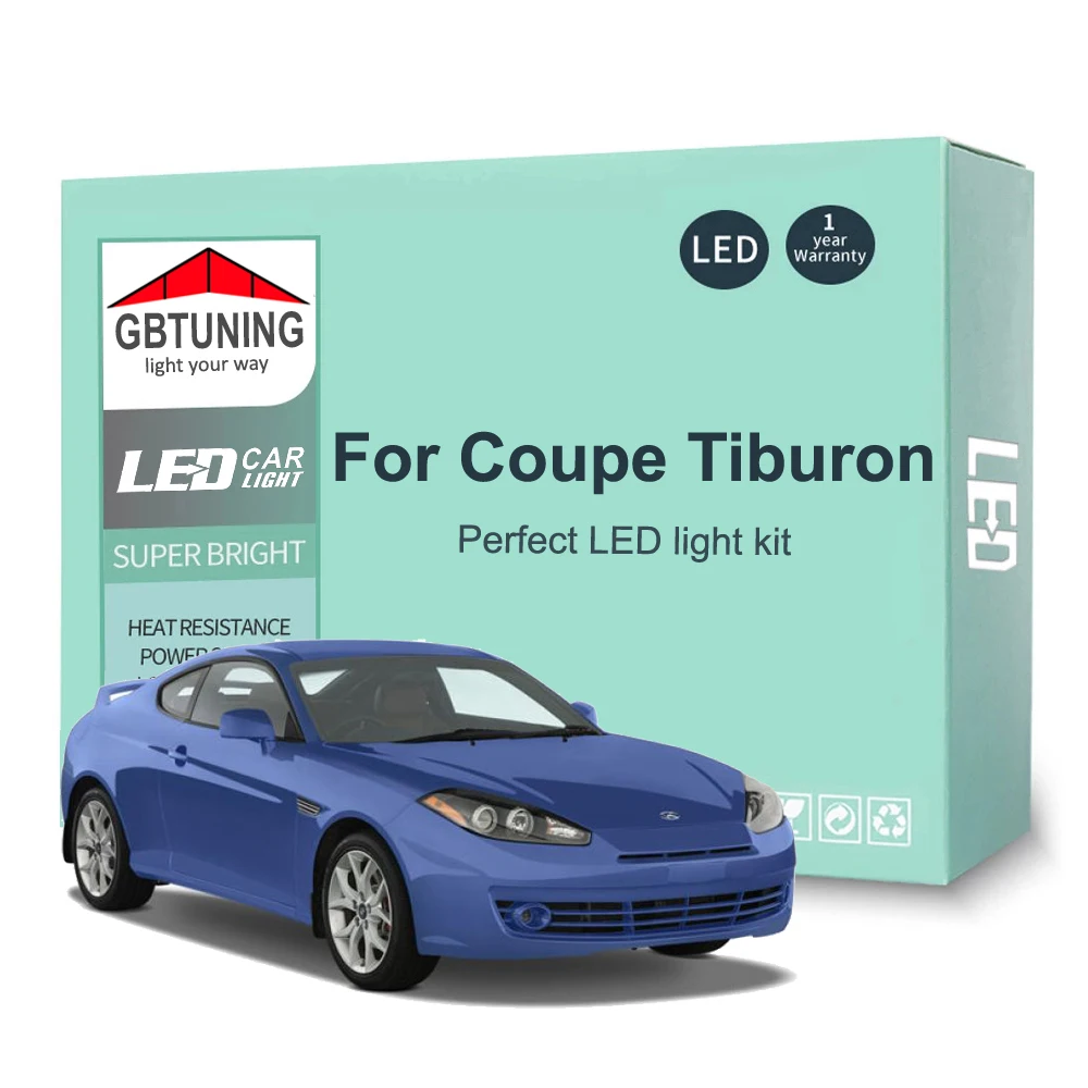 Bombillas LED interior Canbus sin error para Hyundai Coupé Tiburon GK