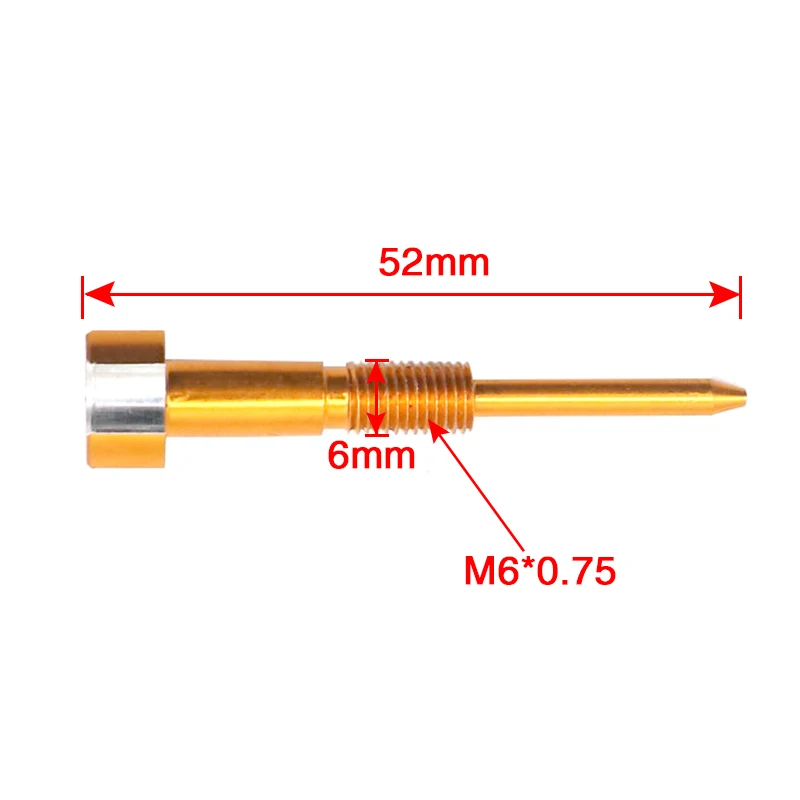 Tornillo de mezcla CNC aluminio ZS Racing para carburador PWK 21-34 - imagen 2