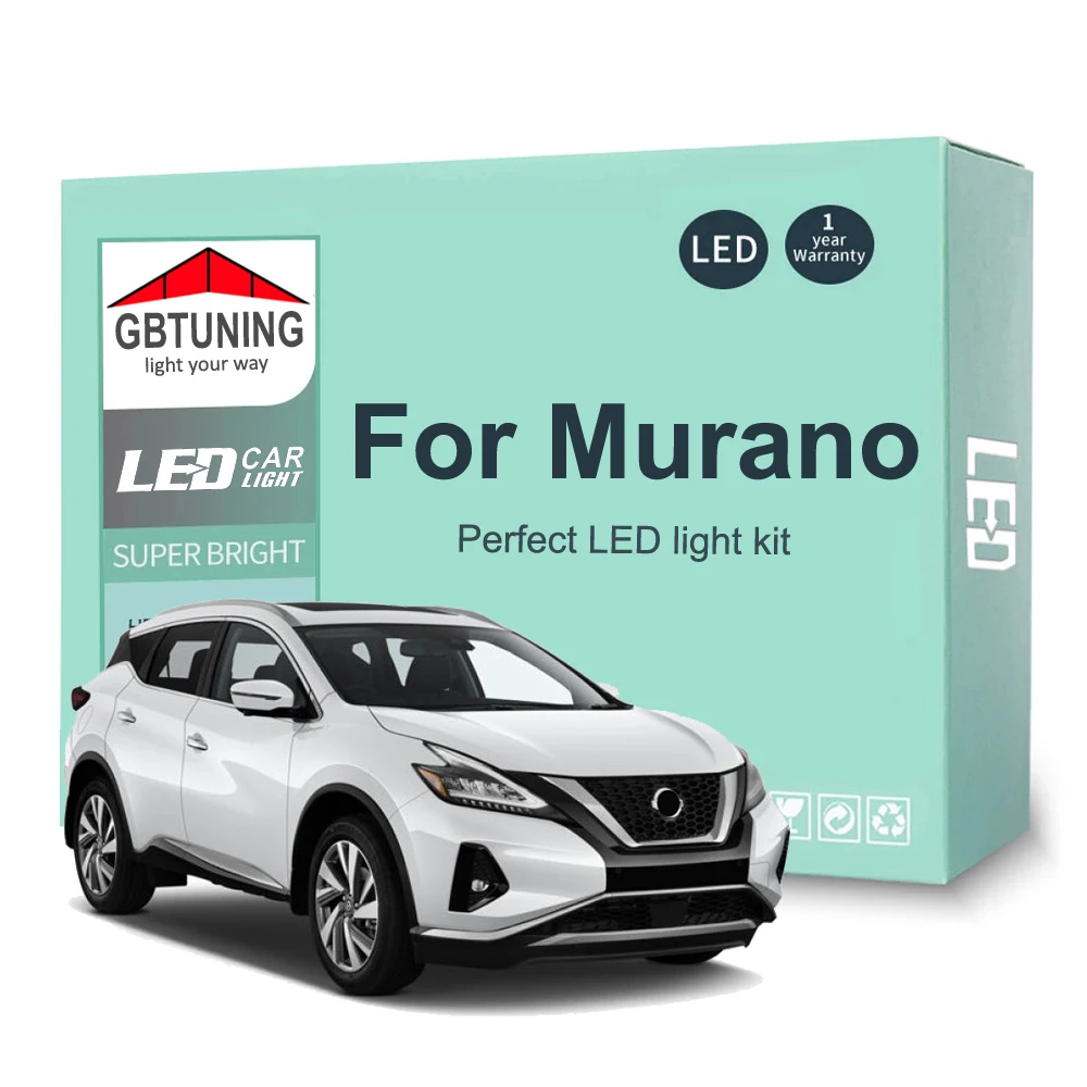 Kit bombillas LED interior CANBUS para Nissan Murano Z50/Z51/Z52