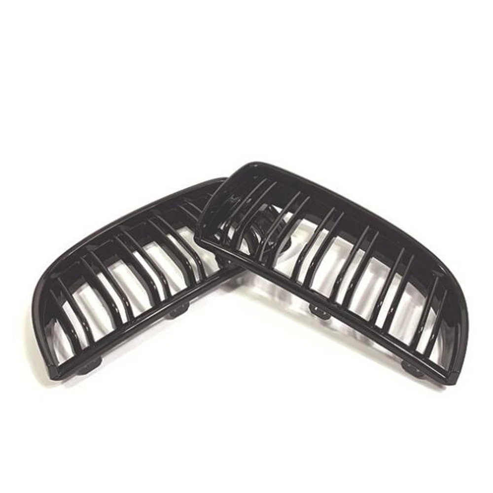 Parrilla de riñón BMW E90 en carbono negro brillo - imagen 2