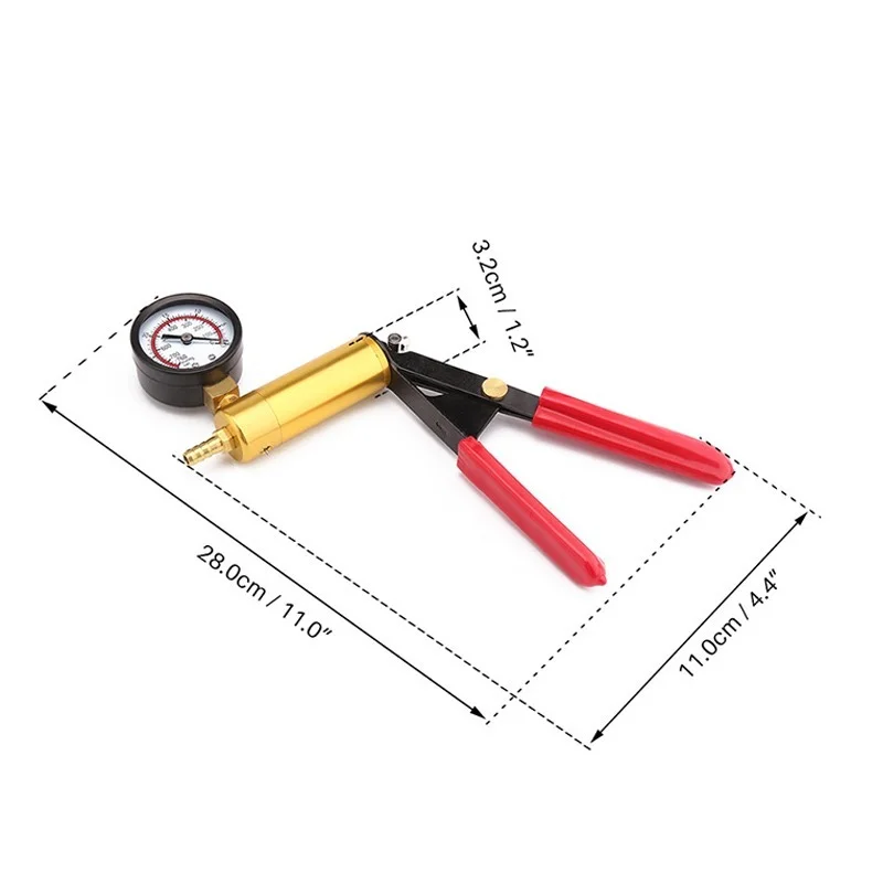 Bomba de vacío manual con manómetro – kit probador de fugas para coche - imagen 5