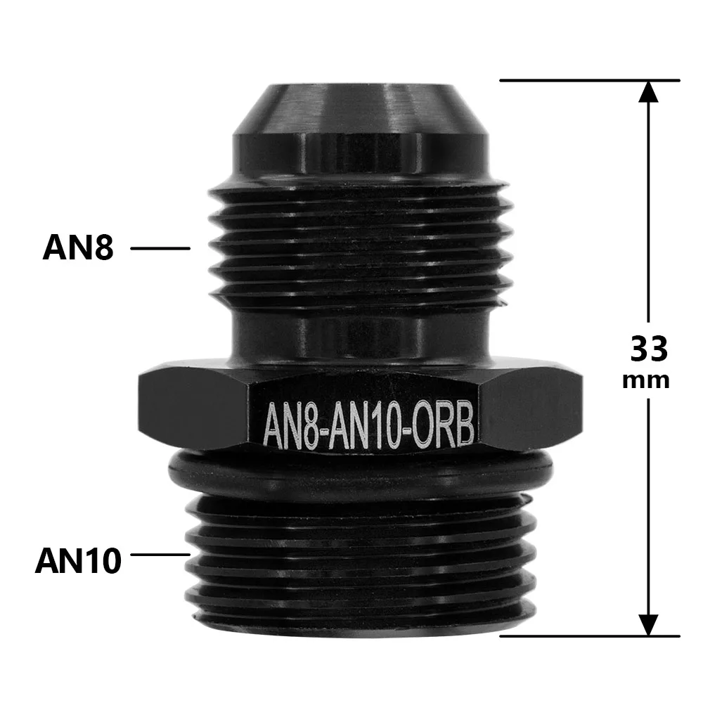 Adaptador de manguera AN6-AN10 para combustible, aire y aceite - NPT - imagen 4