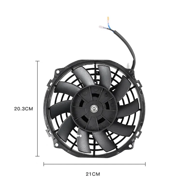 Electroventilador universal 7 pulgadas 12 V para radiador - imagen 2