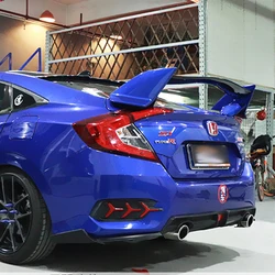 Alerón de techo RALLYE ABS rojo para Honda Civic 2016-2017