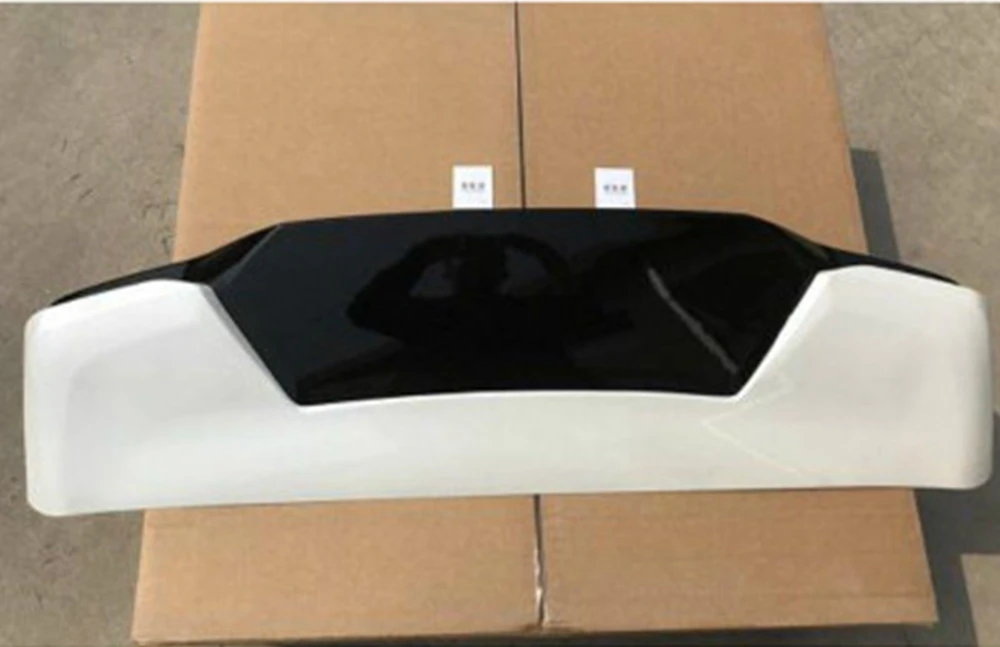 Alerón trasero de plástico ABS para maletero, pieza de automóvil, Color blanco y negro, para Toyota Cruiser Prado FJ150 FJ 150 2010-2019 - imagen 5